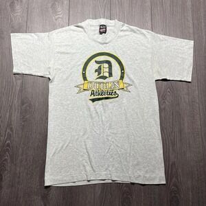 Vintage Dublin Athletics 1990s MLB Shirt Grey Medium Baseball Single Stitch